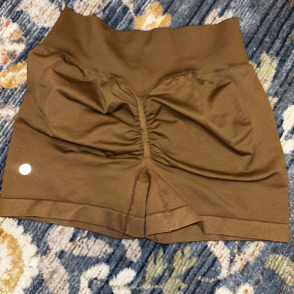 Lululemon Athletica High Waist Brown Shorts